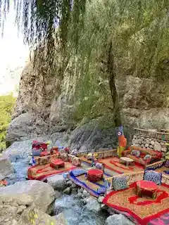 Cascades de l’Ourika, famille berbère et déjeuner au bord de la rivière — photo 1 sur 3