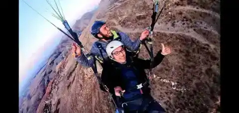 Parapente au dessus du plateau de Kik depuis Marrakech, Maroc — photo 1 sur 3