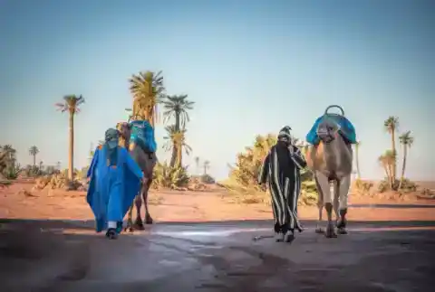 Balade en dromadaire dans le désert d'Agafay près de Marrakech — photo 1 sur 3