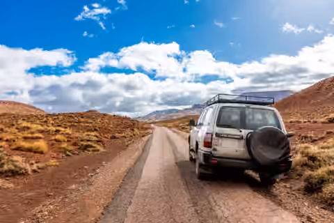 4×4 sur une piste du Haut Atlas