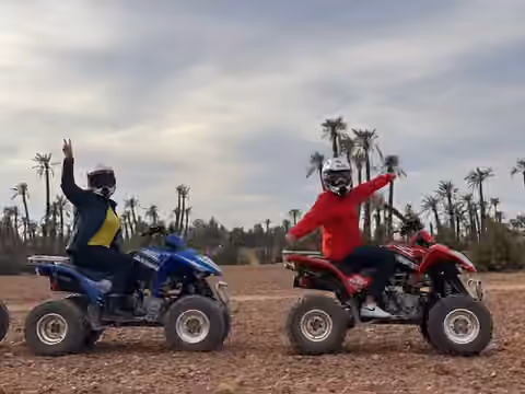 Participants sur des quads
