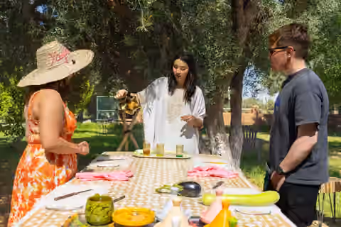 Cours de cuisine en plein air