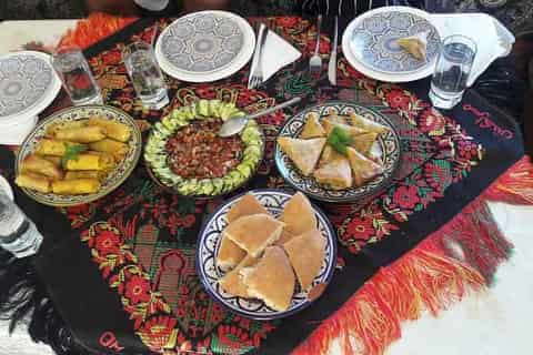 Plats marocains du cours de cuisine